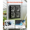 image:imageVEVOR Solar Powered Fan 30W Solar Panel with 2 Fans Adjustable Solar Panel Angle 2668 RPM HighSpeed Flexible Installation Fast Air Exchange for Greenhouse Grow Tents Chicken Coops Shelters47 Fan4 25W