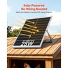 image:imageVEVOR Solar Powered Fan 30W Solar Panel with 2 Fans Adjustable Solar Panel Angle 2668 RPM HighSpeed Flexible Installation Fast Air Exchange for Greenhouse Grow Tents Chicken Coops Shelters98 Fan1 25W