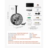 image:imageVEVOR Solar Powered Fan 30W Solar Panel with 2 Fans Adjustable Solar Panel Angle 2668 RPM HighSpeed Flexible Installation Fast Air Exchange for Greenhouse Grow Tents Chicken Coops Shelters216 Fan1 66W
