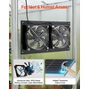 image:imageVEVOR Solar Powered Fan 30W Solar Panel with 2 Fans Adjustable Solar Panel Angle 2668 RPM HighSpeed Flexible Installation Fast Air Exchange for Greenhouse Grow Tents Chicken Coops Shelters47 Fan2 15W