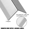 image:imageVEVOR Stainless Steel Corner Guards 15 x 15 x 48 inch Metal Wall Corner Protector Pack of 10 Corner Guards 20 Ga 304 Stainless Corner Guard with 90Degree Angle for Wall Protection and Decoration15x15x48 Inch