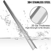image:imageVEVOR Stainless Steel Corner Guards 15 x 15 x 48 inch Metal Wall Corner Protector Pack of 10 Corner Guards 20 Ga 304 Stainless Corner Guard with 90Degree Angle for Wall Protection and Decoration15x15x48 Inch