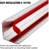 image:imageVEVOR Stainless Steel Corner Guards 15 x 15 x 48 inch Metal Wall Corner Protector Pack of 10 Corner Guards 20 Ga 304 Stainless Corner Guard with 90Degree Angle for Wall Protection and Decoration15x15x48 Inch