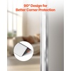 image:imageVEVOR Stainless Steel Wall Corner Protector 2 x 2 x 48 inch 10 Pack Metal Corner Guards 304 Stainless Steel Edge Trim 90Degree Angle for HomeOfficeCommercial Wall Protection with 3m Tape