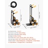 image:imageVEVOR Stair Climbing Cart 440 lbs 330 lbs StairClimbing Capacity HeavyDuty Folding Trolley Cart with Telescoping Handle 6 Wheels and 2 Bungee Cords for Home Groceries Warehouse236 x 181 x 429