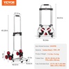 image:imageVEVOR Stair Climbing Cart 440 lbs 330 lbs StairClimbing Capacity HeavyDuty Folding Trolley Cart with Telescoping Handle 6 Wheels and 2 Bungee Cords for Home Groceries Warehouse2717 x 187 x 4528