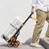 image:imageVEVOR Stair Climbing Cart 440 lbs 330 lbs StairClimbing Capacity HeavyDuty Folding Trolley Cart with Telescoping Handle 6 Wheels and 2 Bungee Cords for Home Groceries Warehouse236 x 181 x 429