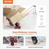 image:imageVEVOR Stair Climbing Cart 440 lbs 330 lbs StairClimbing Capacity HeavyDuty Folding Trolley Cart with Telescoping Handle 6 Wheels and 2 Bungee Cords for Home Groceries Warehouse2717 x 187 x 4528