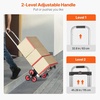 image:imageVEVOR Stair Climbing Cart 440 lbs 330 lbs StairClimbing Capacity HeavyDuty Folding Trolley Cart with Telescoping Handle 6 Wheels and 2 Bungee Cords for Home Groceries Warehouse2717 x 187 x 4528