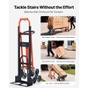 image:imageVEVOR Stair Climbing Cart 440 lbs 330 lbs StairClimbing Capacity HeavyDuty Folding Trolley Cart with Telescoping Handle 6 Wheels and 2 Bungee Cords for Home Groceries Warehouse637 x 179 x 358