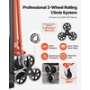 image:imageVEVOR Stair Climbing Cart 440 lbs 330 lbs StairClimbing Capacity HeavyDuty Folding Trolley Cart with Telescoping Handle 6 Wheels and 2 Bungee Cords for Home Groceries Warehouse637 x 179 x 358