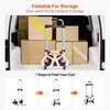 image:imageVEVOR Stair Climbing Cart 440 lbs 330 lbs StairClimbing Capacity HeavyDuty Folding Trolley Cart with Telescoping Handle 6 Wheels and 2 Bungee Cords for Home Groceries Warehouse2717 x 187 x 4528