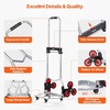 image:imageVEVOR Stair Climbing Cart 440 lbs 330 lbs StairClimbing Capacity HeavyDuty Folding Trolley Cart with Telescoping Handle 6 Wheels and 2 Bungee Cords for Home Groceries Warehouse2717 x 187 x 4528