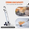 image:imageVEVOR Stair Climbing Dolly 460 lbs HeavyDuty Folding Trolley Cart for Stairs with Telescoping Handle 6 Wheels amp 2 Ropes Stair Climber Dolly for Home Groceries Warehouse598 x 203 x 181