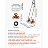 image:imageVEVOR Stair Climbing Dolly 460 lbs HeavyDuty Folding Trolley Cart for Stairs with Telescoping Handle 6 Wheels amp 2 Ropes Stair Climber Dolly for Home Groceries Warehouse604 x 210 x 179