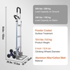 image:imageVEVOR Stair Climbing Dolly 460 lbs HeavyDuty Folding Trolley Cart for Stairs with Telescoping Handle 6 Wheels amp 2 Ropes Stair Climber Dolly for Home Groceries Warehouse598 x 203 x 181