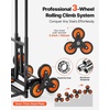 image:imageVEVOR Stair Climbing Dolly 460 lbs HeavyDuty Folding Trolley Cart for Stairs with Telescoping Handle 6 Wheels amp 2 Ropes Stair Climber Dolly for Home Groceries Warehouse293 x 192 x 440