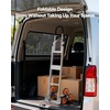 image:imageVEVOR Stair Climbing Dolly 460 lbs HeavyDuty Folding Trolley Cart for Stairs with Telescoping Handle 6 Wheels amp 2 Ropes Stair Climber Dolly for Home Groceries Warehouse604 x 210 x 179