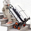 image:imageVEVOR Stair Climbing Dolly 460 lbs HeavyDuty Folding Trolley Cart for Stairs with Telescoping Handle 6 Wheels amp 2 Ropes Stair Climber Dolly for Home Groceries Warehouse293 x 192 x 440
