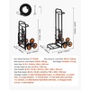 image:imageVEVOR Stair Climbing Dolly 460 lbs HeavyDuty Folding Trolley Cart for Stairs with Telescoping Handle 6 Wheels amp 2 Ropes Stair Climber Dolly for Home Groceries Warehouse293 x 192 x 440
