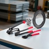 image:imageVEVOR Steel Banding Strapping Kit Heavy Duty Banding Sealer Tool with 100 ft Binding Straps 100 Metal Clasps Manual Pallet Packaging Strapping Kit for Warehouse Transportation Industrial BundlingSteel 34x600 5PC Set