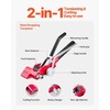 image:imageVEVOR Steel Banding Strapping Kit Heavy Duty Banding Sealer Tool with 100 ft Binding Straps 100 Metal Clasps Manual Pallet Packaging Strapping Kit for Warehouse Transportation Industrial BundlingSteel 34x100 3PC Set