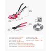 image:imageVEVOR Steel Banding Strapping Kit Heavy Duty Banding Sealer Tool with 100 ft Binding Straps 100 Metal Clasps Manual Pallet Packaging Strapping Kit for Warehouse Transportation Industrial BundlingSteel 34x200 4PC Set