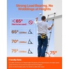 image:imageVEVOR Telescoping Ladder 85FT Aluminum Lightweight Extension Ladder OneButton Retraction Collapsible Ladder 375 LBS Capacity with NonSlip Feet Portable Compact Ladders for Home RV Loft85FT