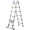 image:imageVEVOR Telescoping Ladder 85FT Aluminum Lightweight Extension Ladder OneButton Retraction Collapsible Ladder 375 LBS Capacity with NonSlip Feet Portable Compact Ladders for Home RV Loft125 FTAShape