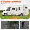 image:imageVEVOR Telescoping Ladder 85FT Aluminum Lightweight Extension Ladder OneButton Retraction Collapsible Ladder 375 LBS Capacity with NonSlip Feet Portable Compact Ladders for Home RV Loft105 ft