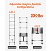 image:imageVEVOR Telescoping Ladder 85FT Aluminum Lightweight Extension Ladder OneButton Retraction Collapsible Ladder 375 LBS Capacity with NonSlip Feet Portable Compact Ladders for Home RV Loft85FT