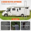 image:imageVEVOR Telescoping Ladder 85FT Aluminum Lightweight Extension Ladder OneButton Retraction Collapsible Ladder 375 LBS Capacity with NonSlip Feet Portable Compact Ladders for Home RV Loft125 ft