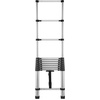 image:imageVEVOR Telescoping Ladder 85FT Aluminum Lightweight Extension Ladder OneButton Retraction Collapsible Ladder 375 LBS Capacity with NonSlip Feet Portable Compact Ladders for Home RV Loft85FT