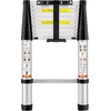 image:imageVEVOR Telescoping Ladder 85FT Aluminum Lightweight Extension Ladder OneButton Retraction Collapsible Ladder 375 LBS Capacity with NonSlip Feet Portable Compact Ladders for Home RV Loft105 ft