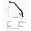 image:imageVEVOR Tripod Deer Hoist 500 lbs Load Capacity Hunting Game Hoist Winch Lift with Gambrel amp Manual Winch Hunting Game Skinning and Cleaning Accessory for Cleaning Skinning and Moving Black353 lbs