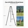 image:imageVEVOR Tripod Deer Hoist 500 lbs Load Capacity Hunting Game Hoist Winch Lift with Gambrel amp Manual Winch Hunting Game Skinning and Cleaning Accessory for Cleaning Skinning and Moving Black500 lbs