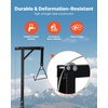 image:imageVEVOR Tripod Deer Hoist Hunting Game Hoist Winch Lift with Gambrel amp Manual Winch Hunting Game Skinning and Cleaning Accessory for Cleaning Skinning and Moving BlackBlack