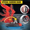 image:imageVEVOR Wall Smoother 900W Electric Tool with 12 Sanding Discs 800 to 1800 RPM Speed 3 Vacuum Hoses Collapsible for Ceiling Use Dual LED Lights Telescoping Handle and Builtin Dust Collector750W