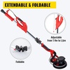 image:imageVEVOR Wall Smoother 900W Electric Tool with 12 Sanding Discs 800 to 1800 RPM Speed 3 Vacuum Hoses Collapsible for Ceiling Use Dual LED Lights Telescoping Handle and Builtin Dust Collector850W