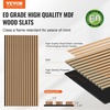 image:imageVEVOR Wood Slat Acoustic Panels 236 x 472 inch 4 Pcs MDF Accent Wooden Wall Panels for Modern Interior Wall Decor Faux Wood Wall Board Panels for Noise Reduction Black OakLight Oak