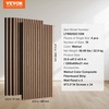 image:imageVEVOR Wood Slat Acoustic Panels 236 x 472 inch 4 Pcs MDF Accent Wooden Wall Panels for Modern Interior Wall Decor Faux Wood Wall Board Panels for Noise Reduction Black OakWalnut