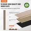 image:imageVEVOR Wood Slat Acoustic Panels 236 x 472 inch 4 Pcs MDF Accent Wooden Wall Panels for Modern Interior Wall Decor Faux Wood Wall Board Panels for Noise Reduction Black OakSilver Wood