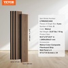 image:imageVEVOR Wood Slat Acoustic Panels 236 x 472 inch 4 Pcs MDF Accent Wooden Wall Panels for Modern Interior Wall Decor Faux Wood Wall Board Panels for Noise Reduction Black OakWalnut