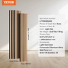 image:imageVEVOR Wood Slat Acoustic Panels 236 x 472 inch 4 Pcs MDF Accent Wooden Wall Panels for Modern Interior Wall Decor Faux Wood Wall Board Panels for Noise Reduction Black OakLight Oak