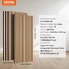 image:imageVEVOR Wood Slat Acoustic Panels 236 x 472 inch 4 Pcs MDF Accent Wooden Wall Panels for Modern Interior Wall Decor Faux Wood Wall Board Panels for Noise Reduction Black OakLight Oak