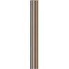 image:imageVEVOR Wood Slat Acoustic Panels 236 x 472 inch 4 Pcs MDF Accent Wooden Wall Panels for Modern Interior Wall Decor Faux Wood Wall Board Panels for Noise Reduction Black OakSilver Wood