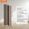 image:imageVEVOR Wood Slat Acoustic Panels 236 x 472 inch 4 Pcs MDF Accent Wooden Wall Panels for Modern Interior Wall Decor Faux Wood Wall Board Panels for Noise Reduction Black OakSilver Wood