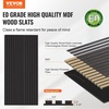 image:imageVEVOR Wood Slat Acoustic Panels 236 x 472 inch 4 Pcs MDF Accent Wooden Wall Panels for Modern Interior Wall Decor Faux Wood Wall Board Panels for Noise Reduction Black OakBlack Oak