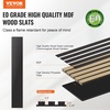 image:imageVEVOR Wood Slat Acoustic Panels 236 x 472 inch 4 Pcs MDF Accent Wooden Wall Panels for Modern Interior Wall Decor Faux Wood Wall Board Panels for Noise Reduction Black OakBlack Oak