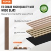 image:imageVEVOR Wood Slat Acoustic Panels 236 x 472 inch 4 Pcs MDF Accent Wooden Wall Panels for Modern Interior Wall Decor Faux Wood Wall Board Panels for Noise Reduction Black OakWalnut